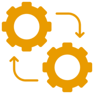 Illustration of a yellow tractor with a front loader attachment.